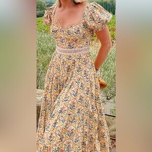 Agua de Bendita Palmeria Midi Dress